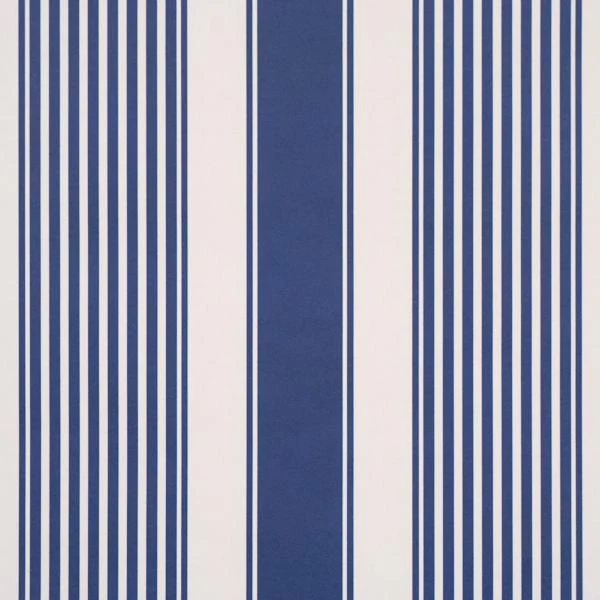 Schumacher Summerville Stripe Indigo Wallpaper - Image 3
