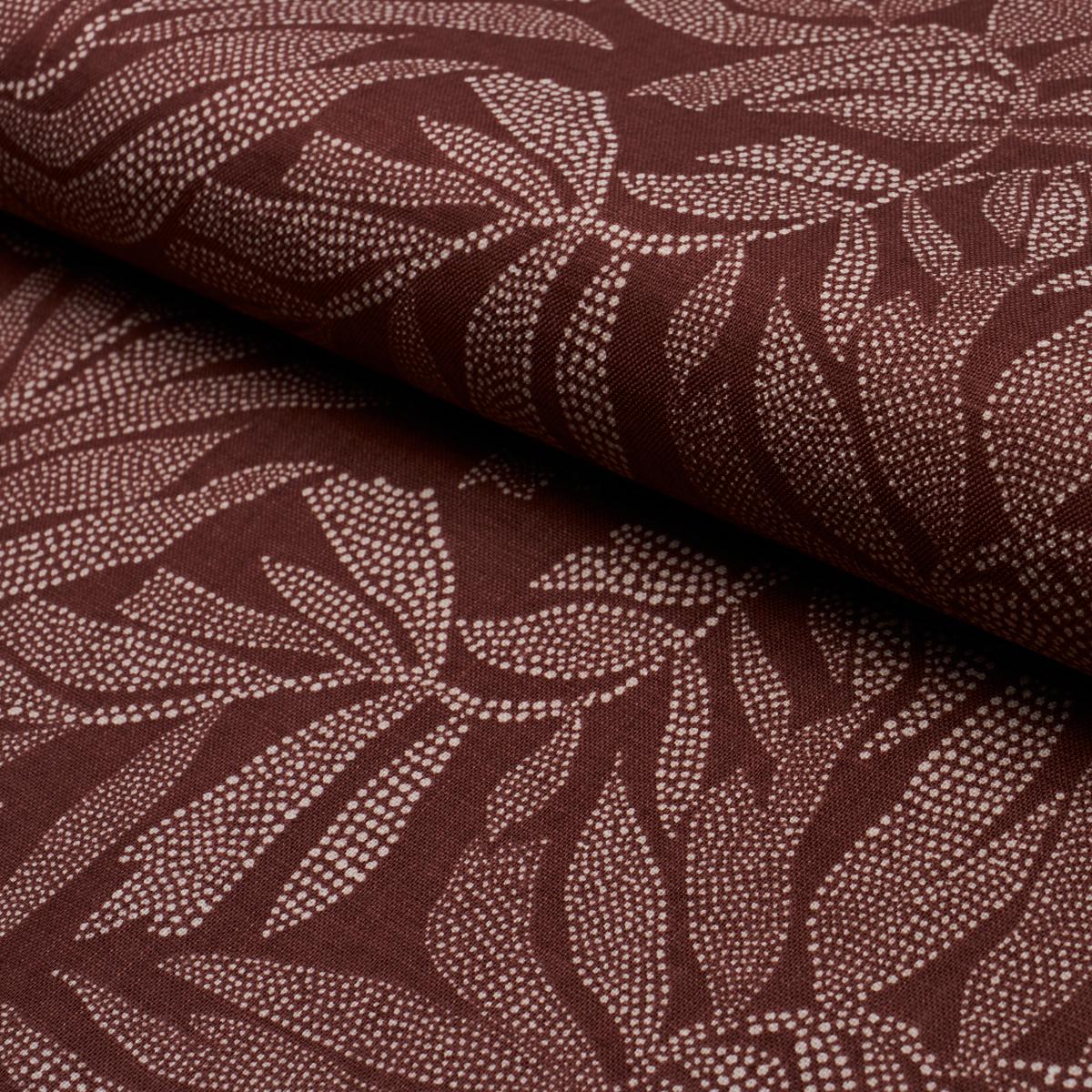 Schumacher Tayrona Palm Mosaic Cayenne Latte Fabric - Image 5