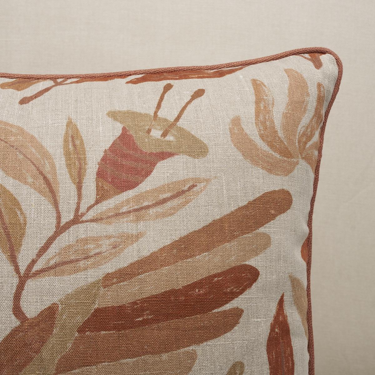 Schumacher Terracotta 22" X 22" Canopy Pillow - Image 3