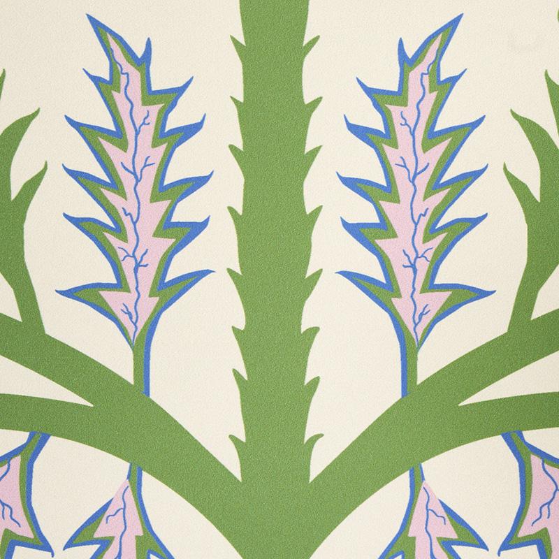 Schumacher Thistle Ivory Wallpaper - Image 3