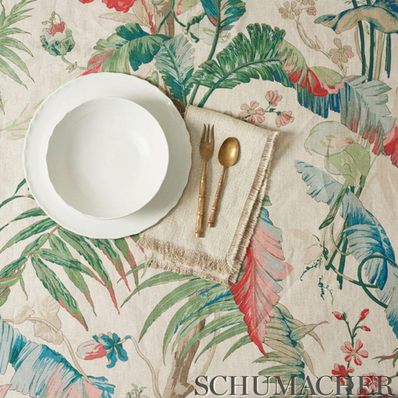 Schumacher Tropique Document Fabric - Image 5