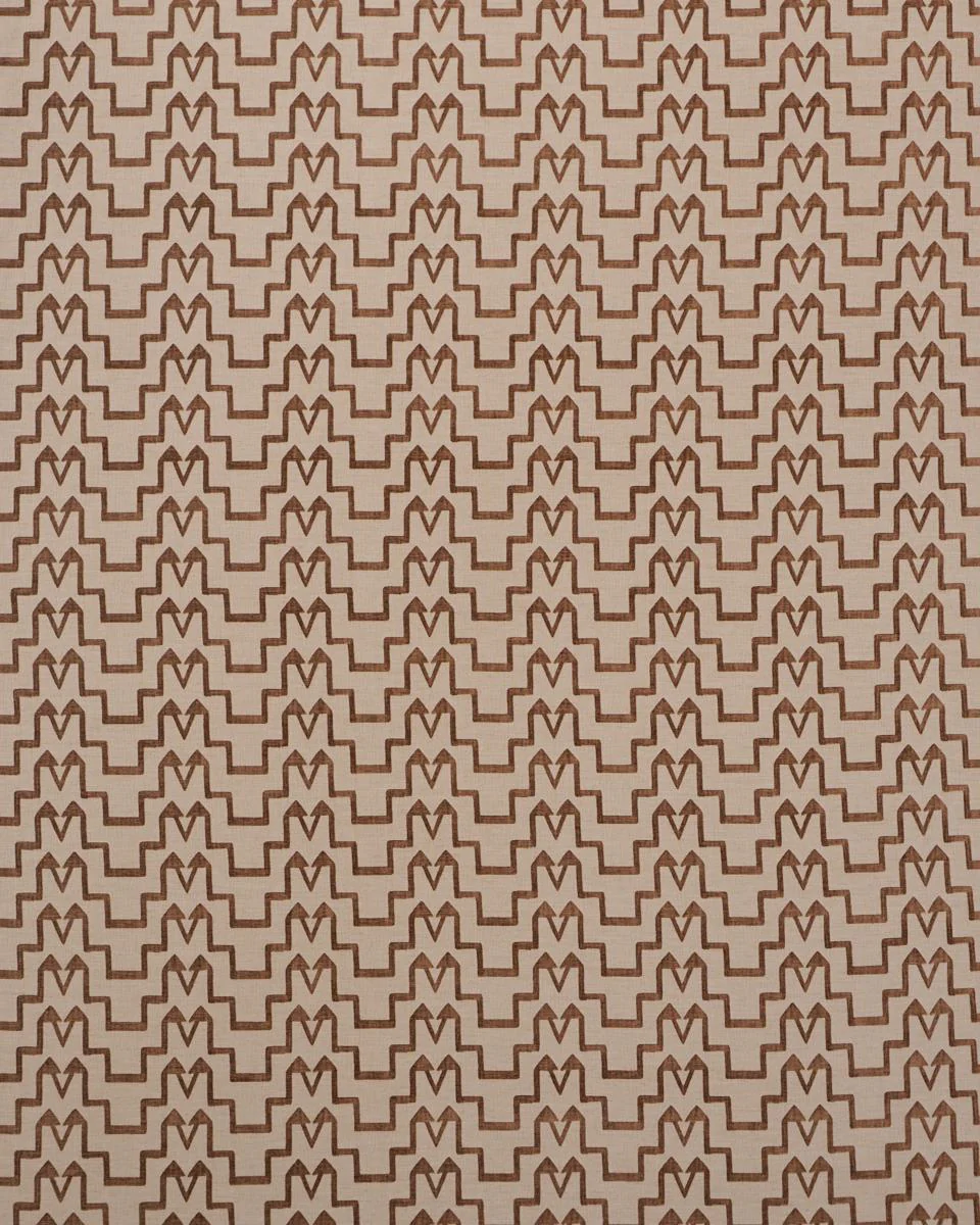 Schumacher Turkish Step Biscuit Fabric - Image 3