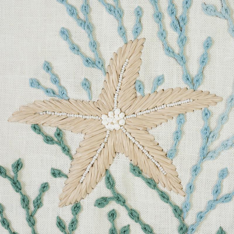Schumacher Under The Sea Seafoam Fabric - Image 4