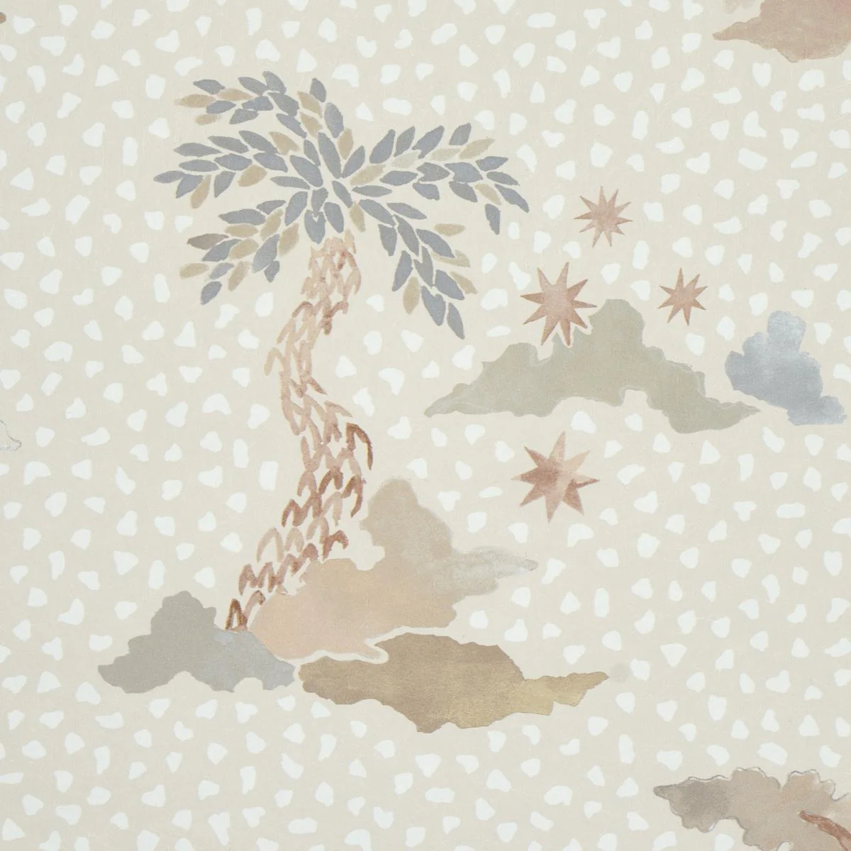 Schumacher Valletta Moonstone Wallpaper - Image 3