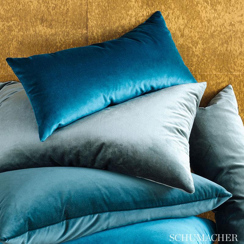 Schumacher Venetian Silk Velvet Hazel Fabric - Image 3
