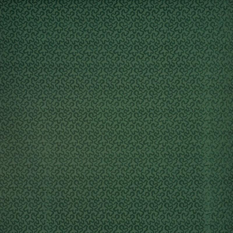 Schumacher Vermicelli Velvet Emerald Fabric - Image 2