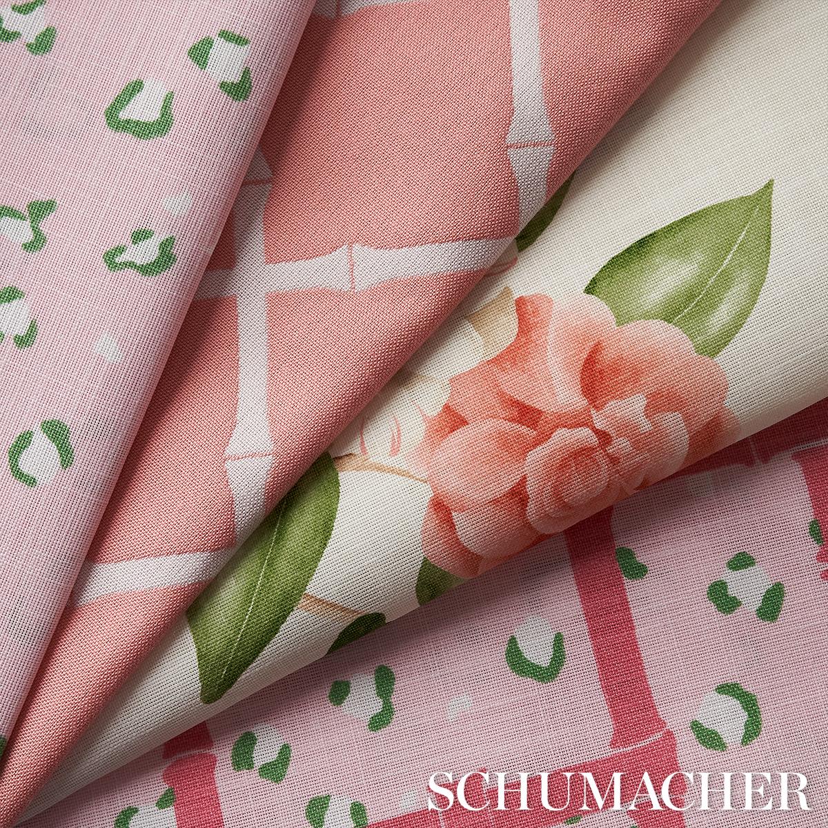 Schumacher Wild At Heart Indoor/ Outdoor Pink Fabric - Image 6