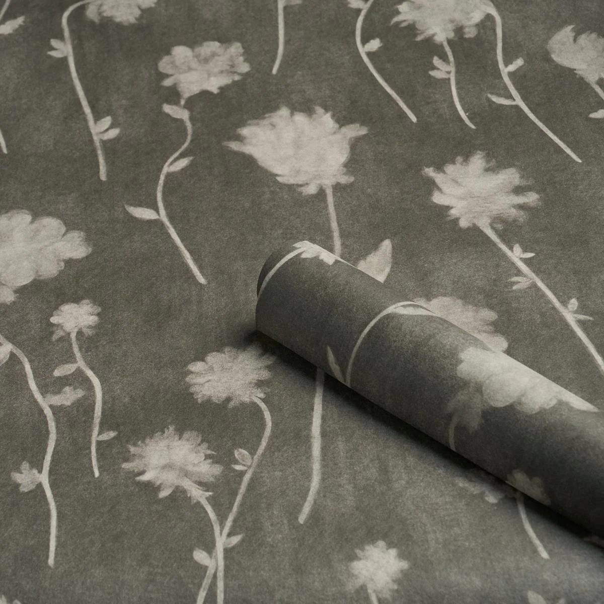 Schumacher X Backdrop Before Midnight Charcoal Wallpaper - Image 4