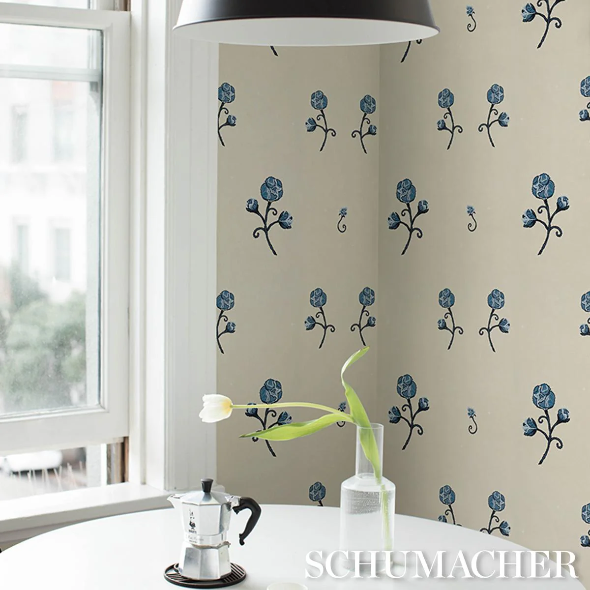 Schumacher X Backdrop Rhinestone Cowboy Navy Wallpaper - Image 6