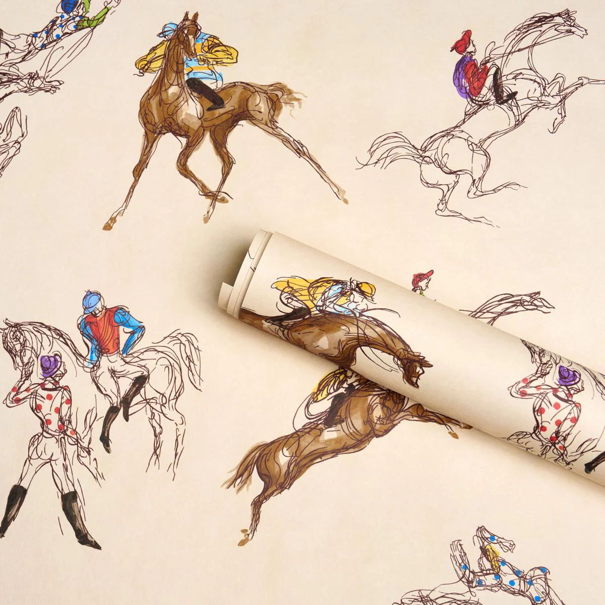 Schumacher X Backdrop Tanbark Multi Multi Wallpaper - Image 4