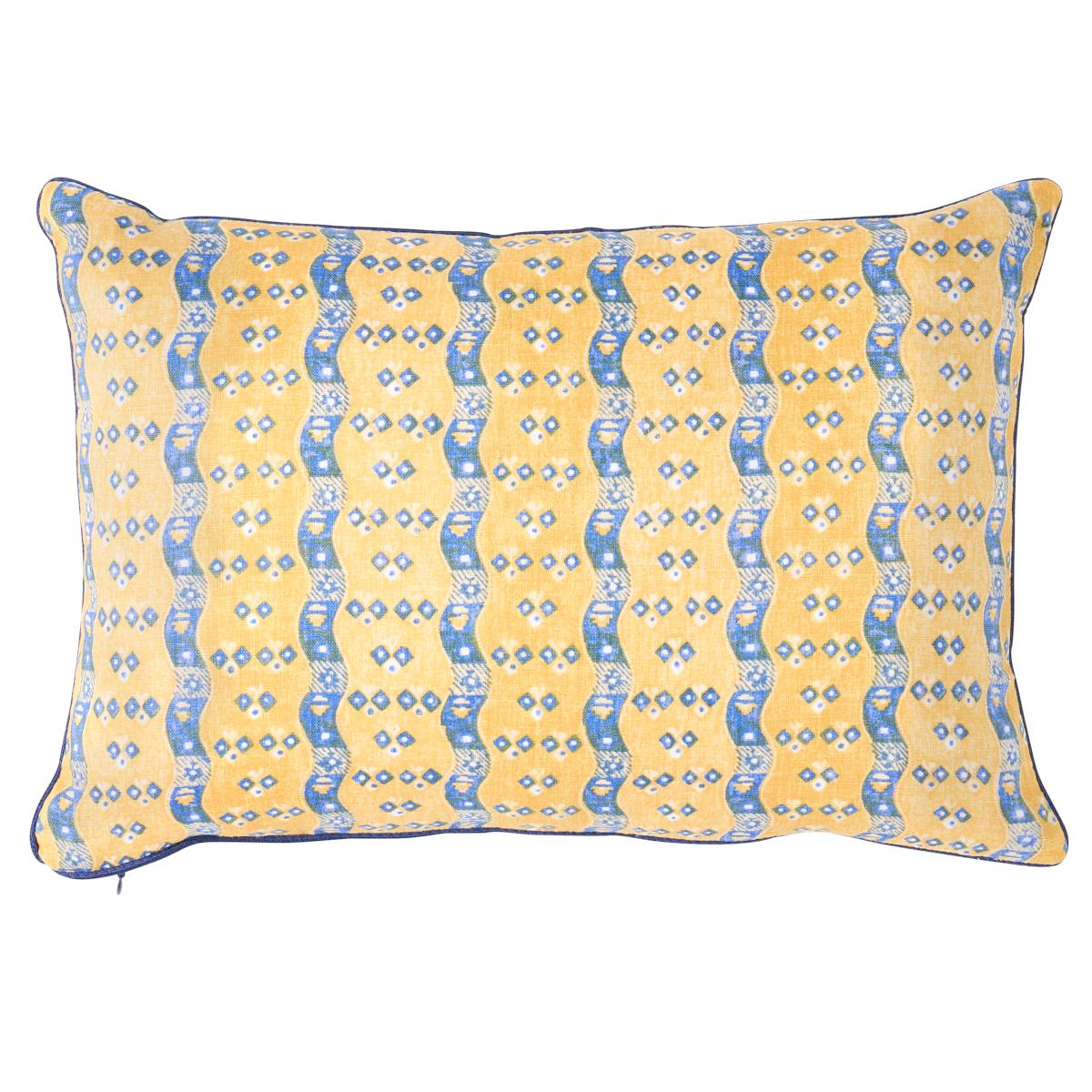 Schumacher Yellow 16" X 12" Ottilie Stripe Pillow - Image 2