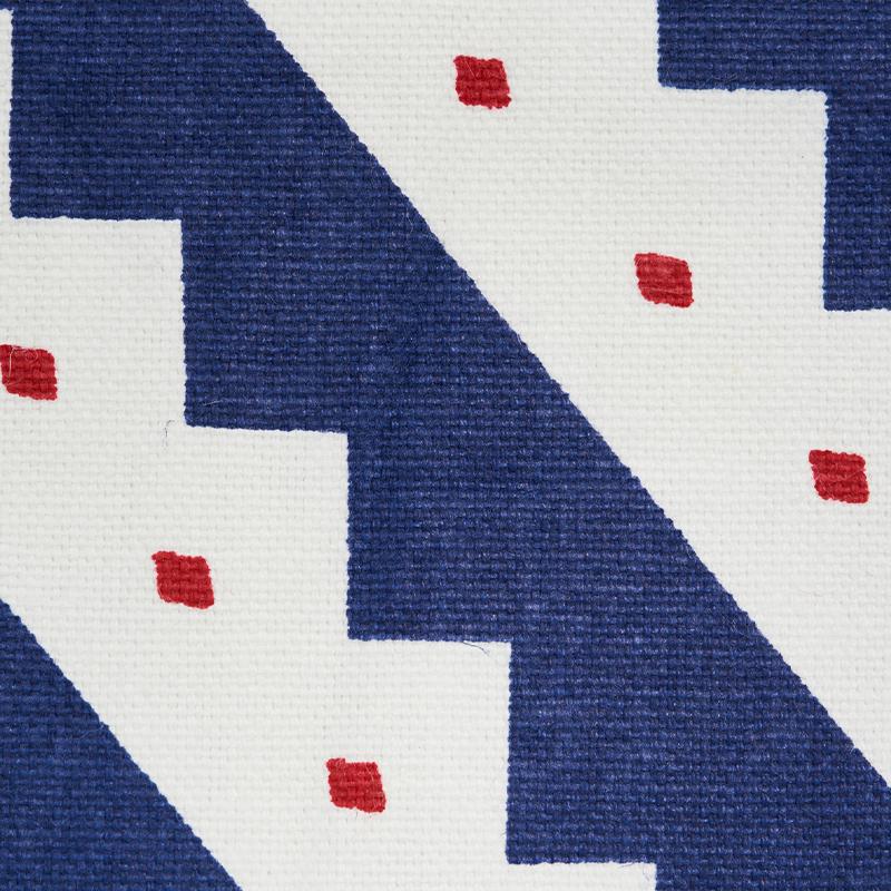 Schumacher Zeppelin Blue Fabric - Image 3