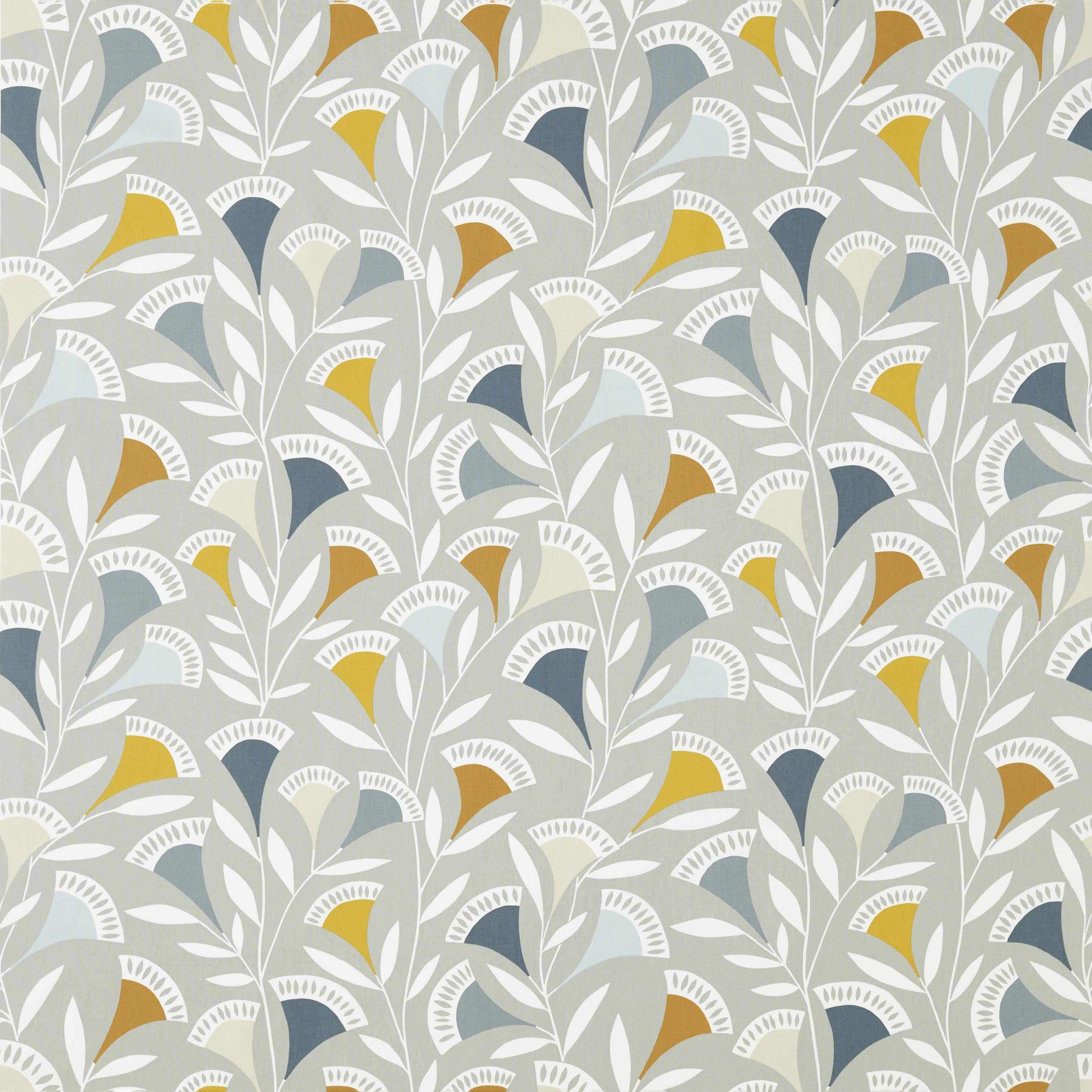 Scion Noukku Dandelion/Butterscotch/Charcoal Drapery Fabric - Image 2