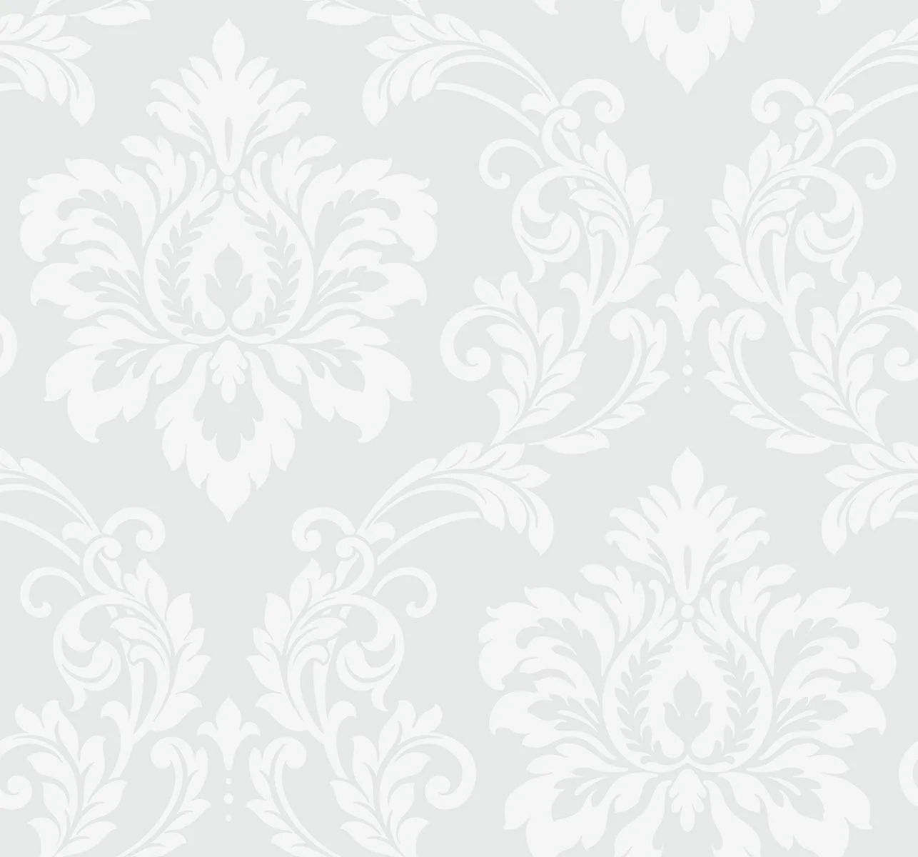 Seabrook Deco Damask Frosty Wallpaper - Image 2
