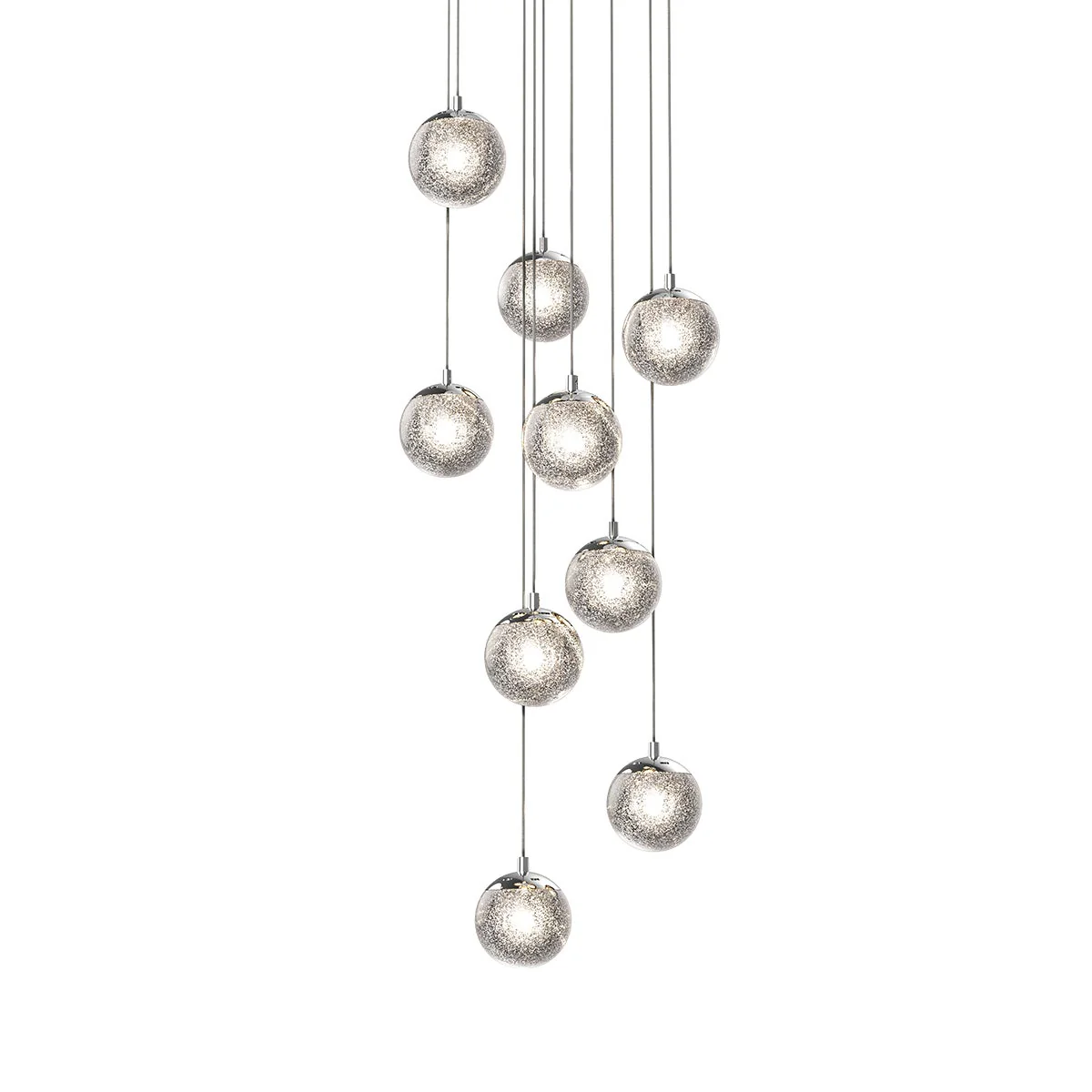 Sonneman Champagne Bubbles Polished Chrome 14W X 4.5H Pendant