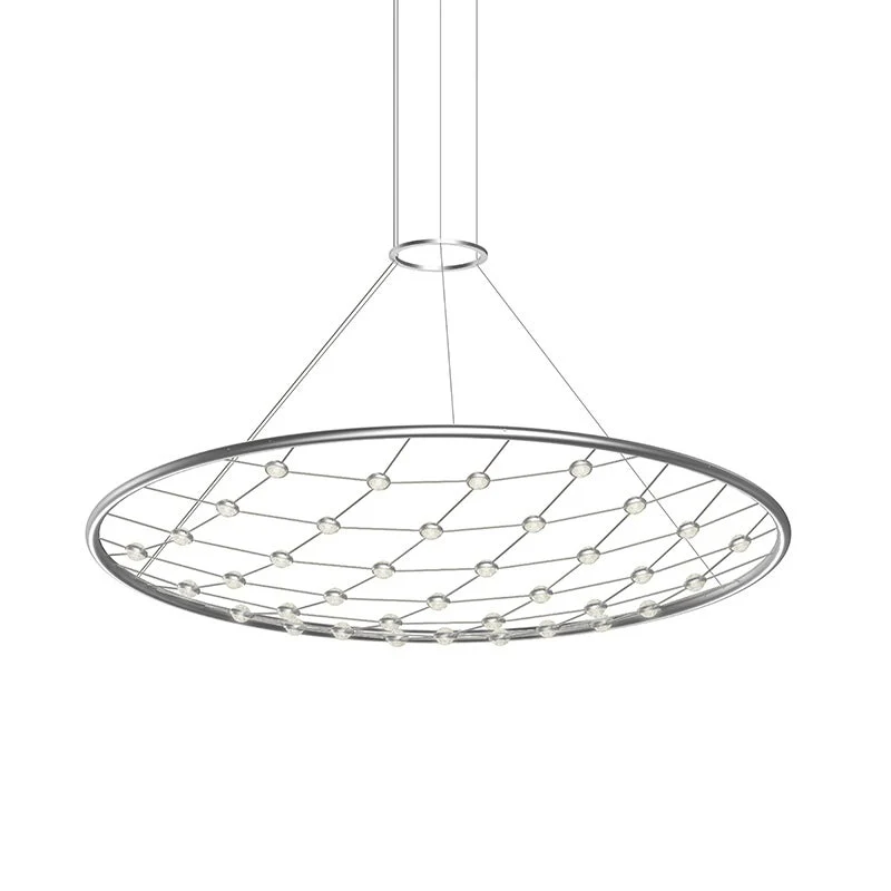 Sonneman Constellation Bright Satin Aluminum 49W X 9.5H Pendant