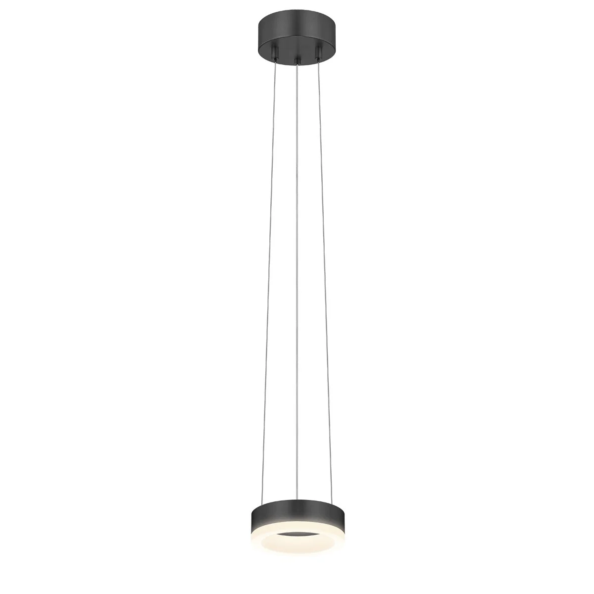 Sonneman Corona Satin Black 6W X 2H Pendant