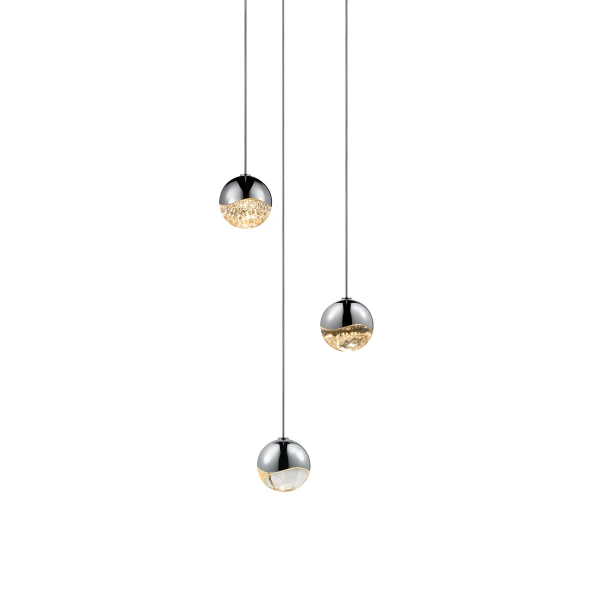 Sonneman Grapes Polished Chrome 7W X 2.5H Pendant
