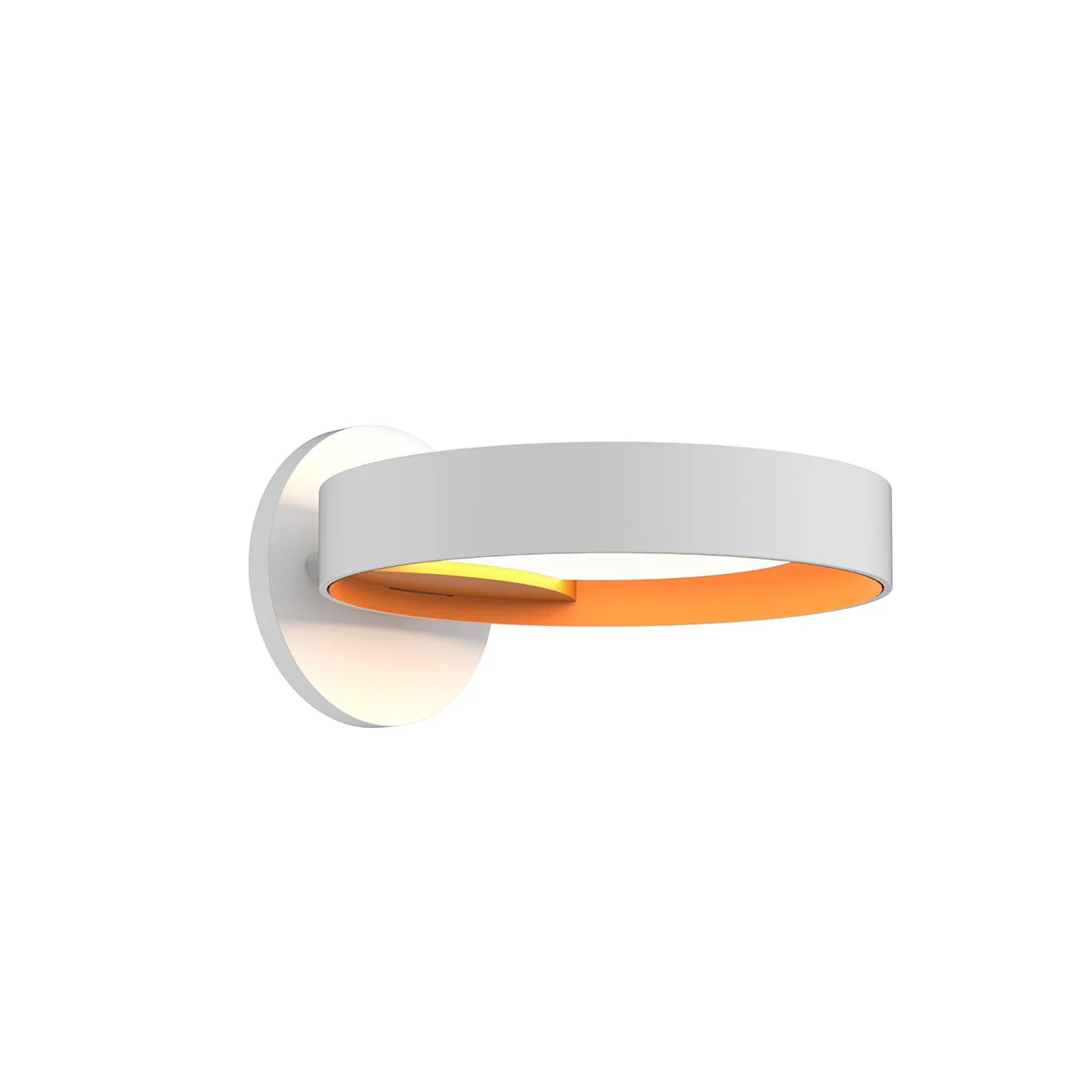 Sonneman Light Guide Ring Satin White 8W X 1.5H Wall Sconce