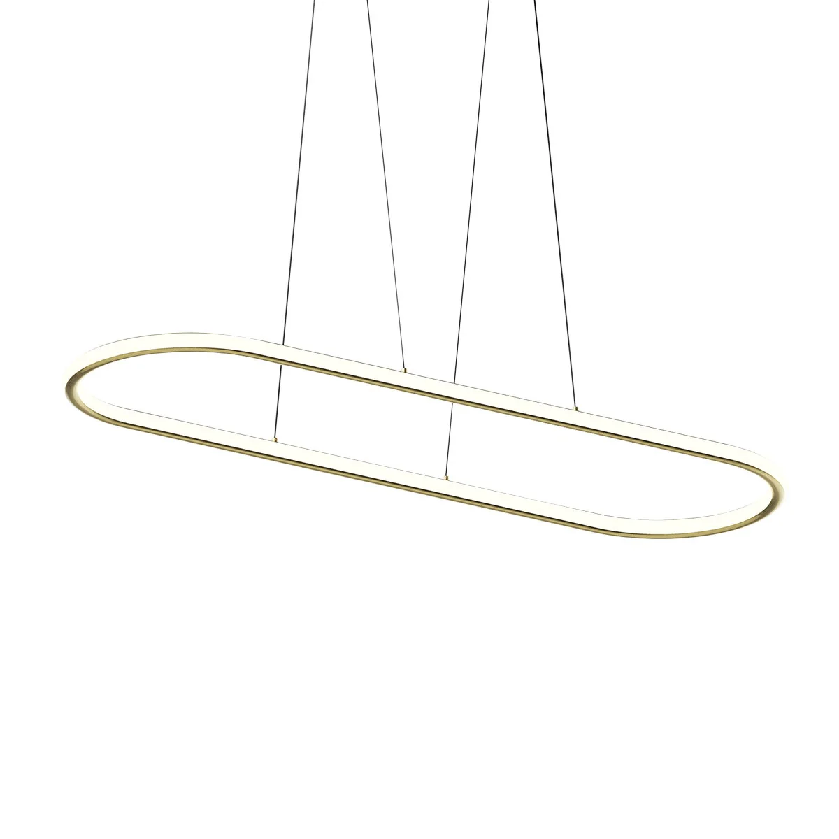 Sonneman Luna Brass 61.5W X 19.5L X 1.5H Pendant