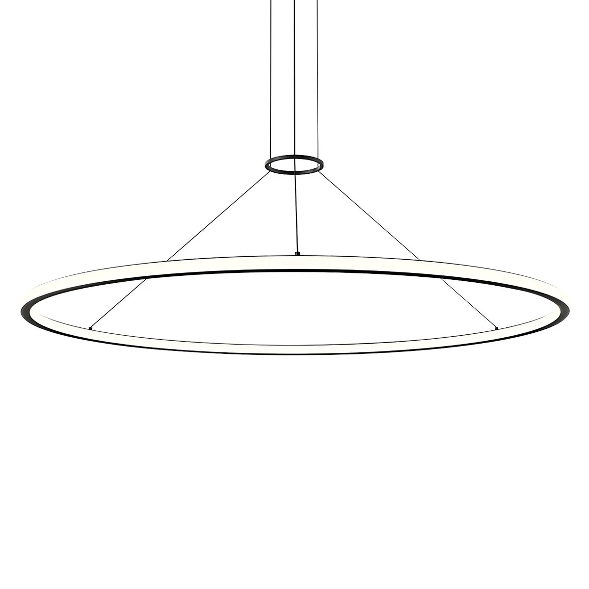 Sonneman Luna Satin Black 61.5W X 1.75H Pendant