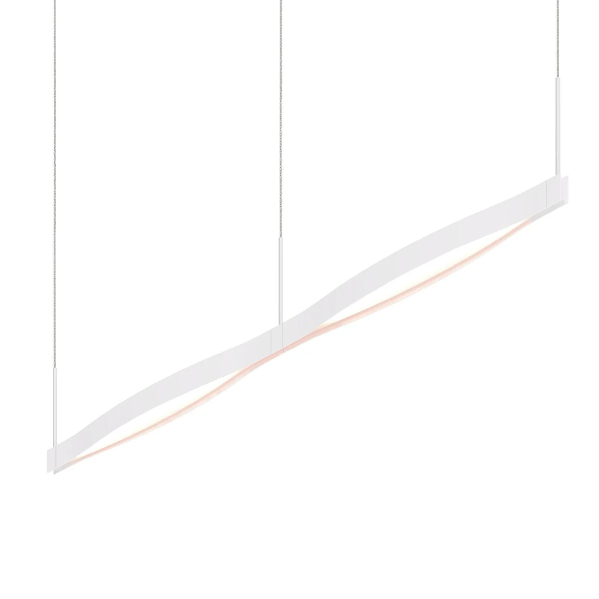 Sonneman Ola Satin White 55W X 2.5L X 7.5H Pendant