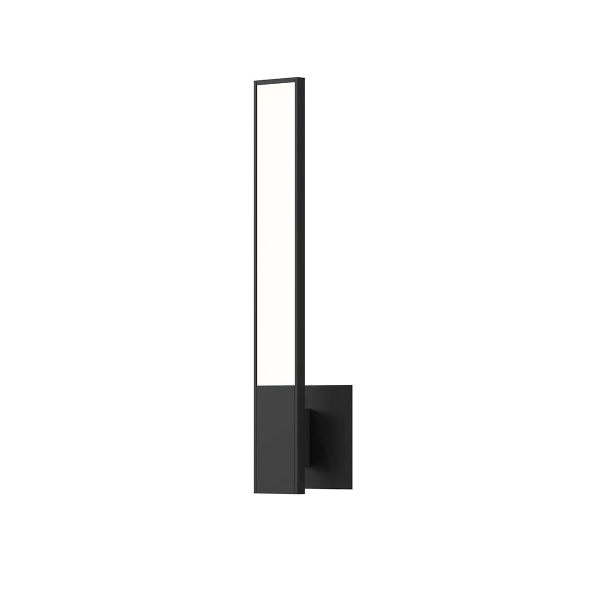Sonneman Planes Satin Black 2.5W X 18H Wall Sconce