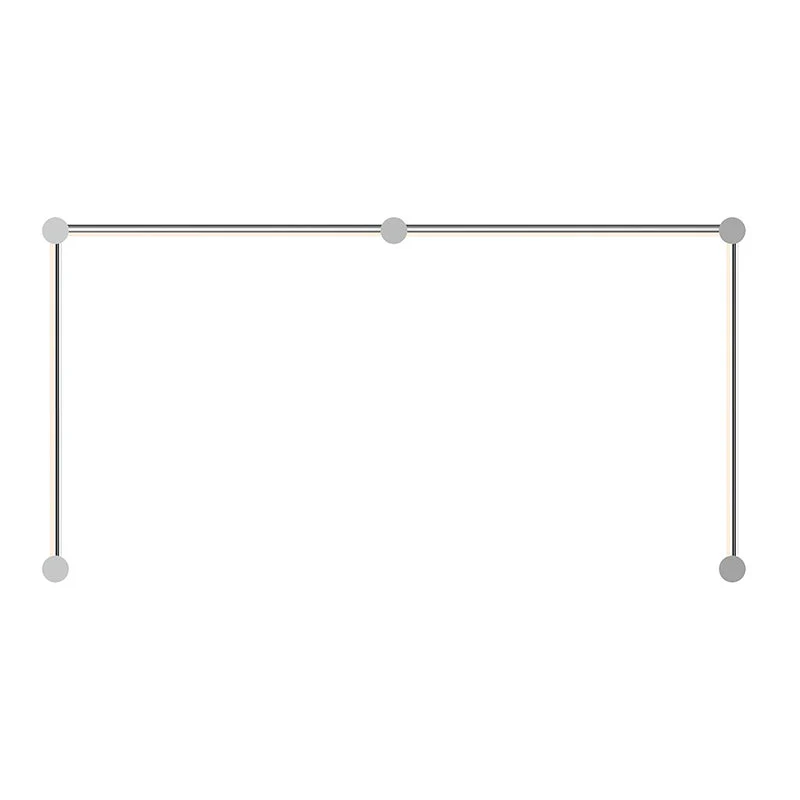 Sonneman Purolinear 360 Satin Chrome 51.5W X 26.75H Lighting