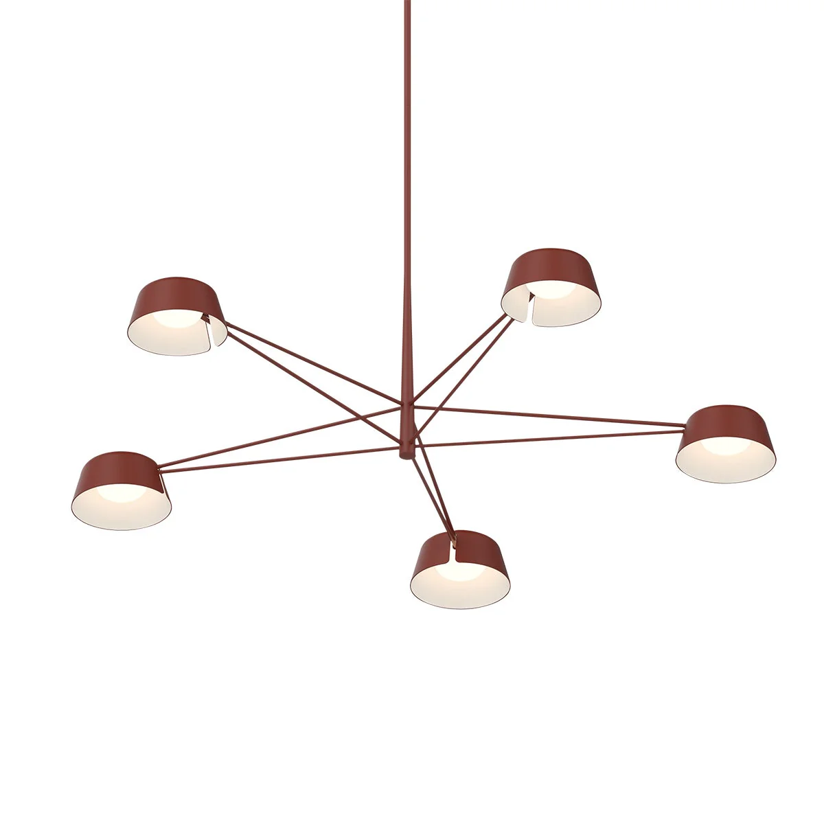 Sonneman Ray Oxide Red 45.25W X 12H Pendant