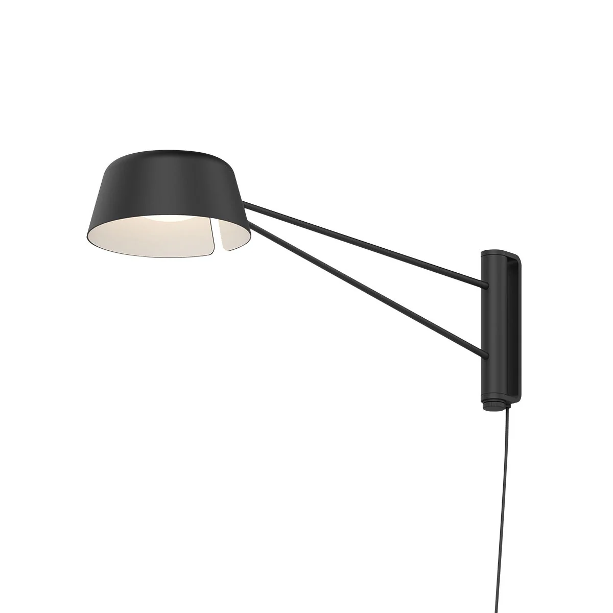 Sonneman Ray Satin Black 6.25W X 6H Wall Sconce
