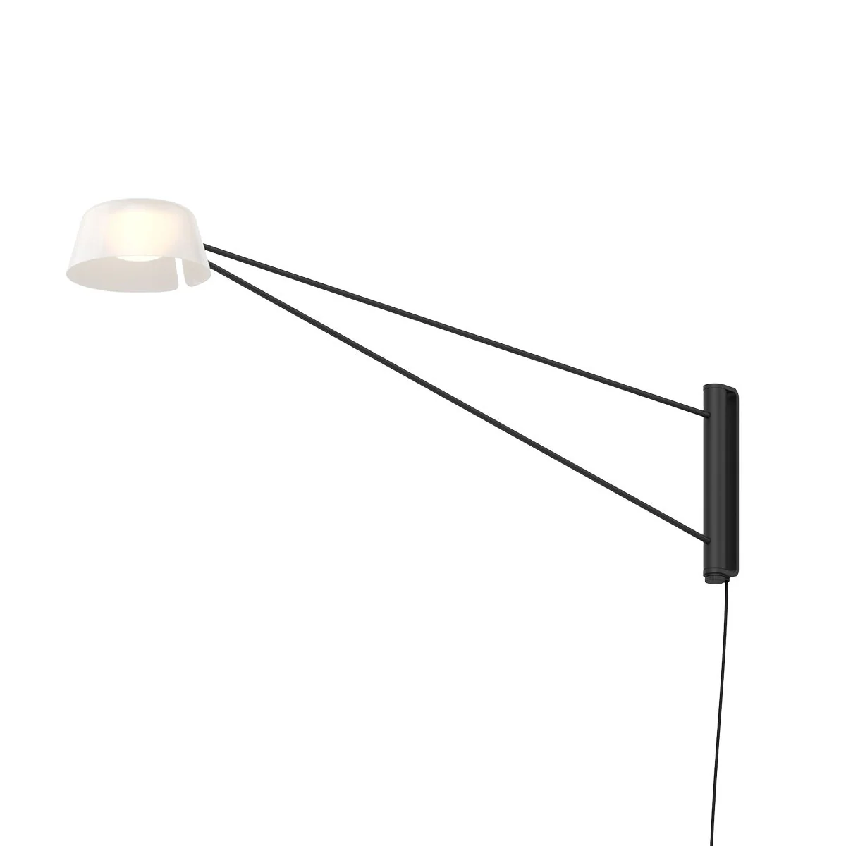 Sonneman Ray Satin Black 6.25W X 8.5H Wall Sconce