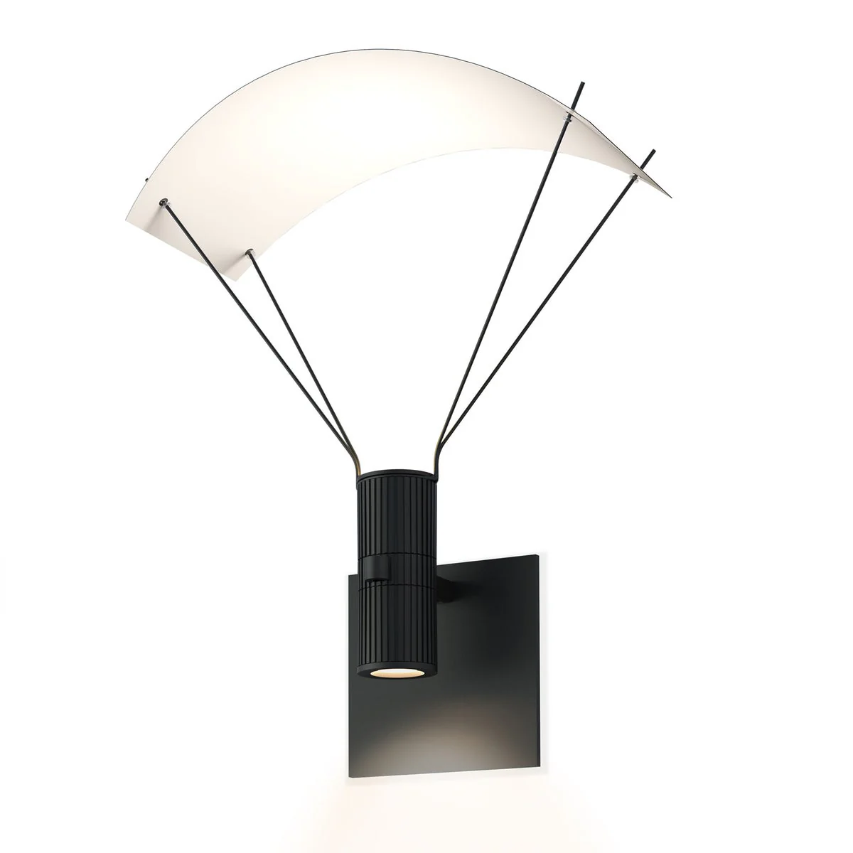 Sonneman Suspenders Satin Black 10.75W X 11.75H Wall Sconce
