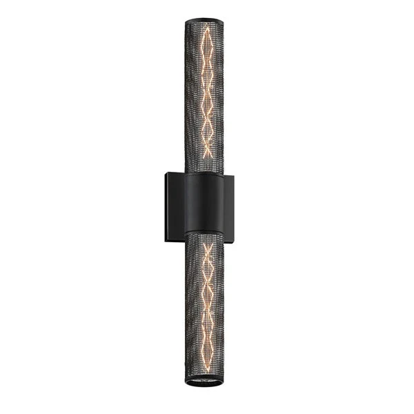 Sonneman Urban Edge Texture Black 5W X 24H Wall Sconce