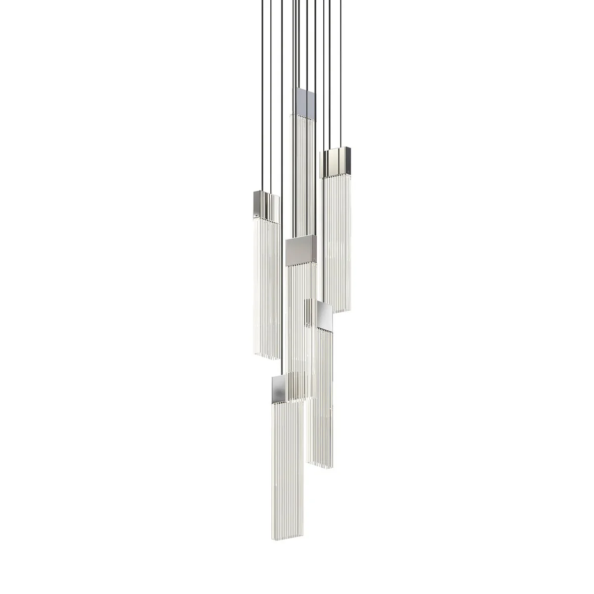 Sonneman V Panels Polished Chrome 6.75W X 5L X 11.75H Pendant