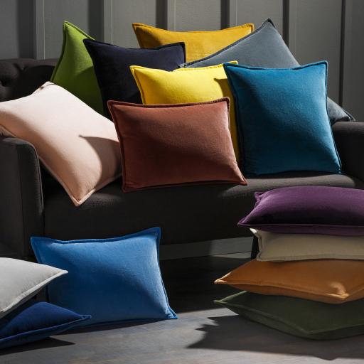 Surya Cotton Velvet Cv-050 20"H X 20"W Pillow Kit - Image 3