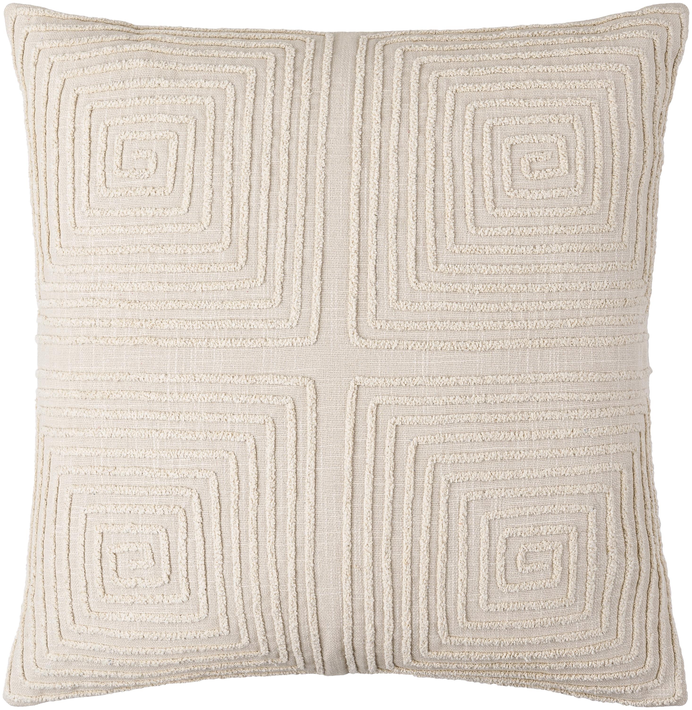 Surya Embrey Ebe-001 18"L X 18"W Pillow