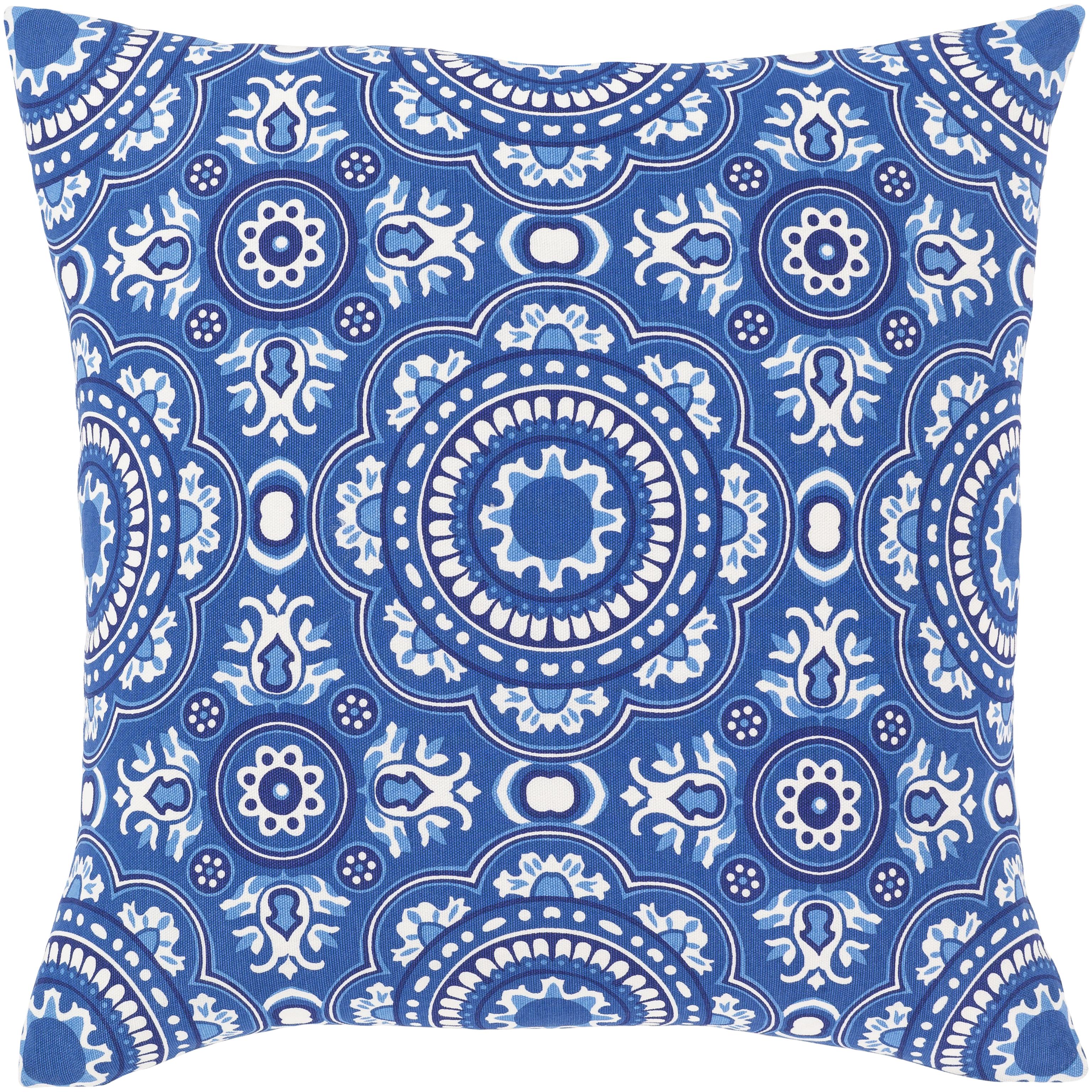 Surya Global Blues Glb-002 18"L X 18"W Pillow