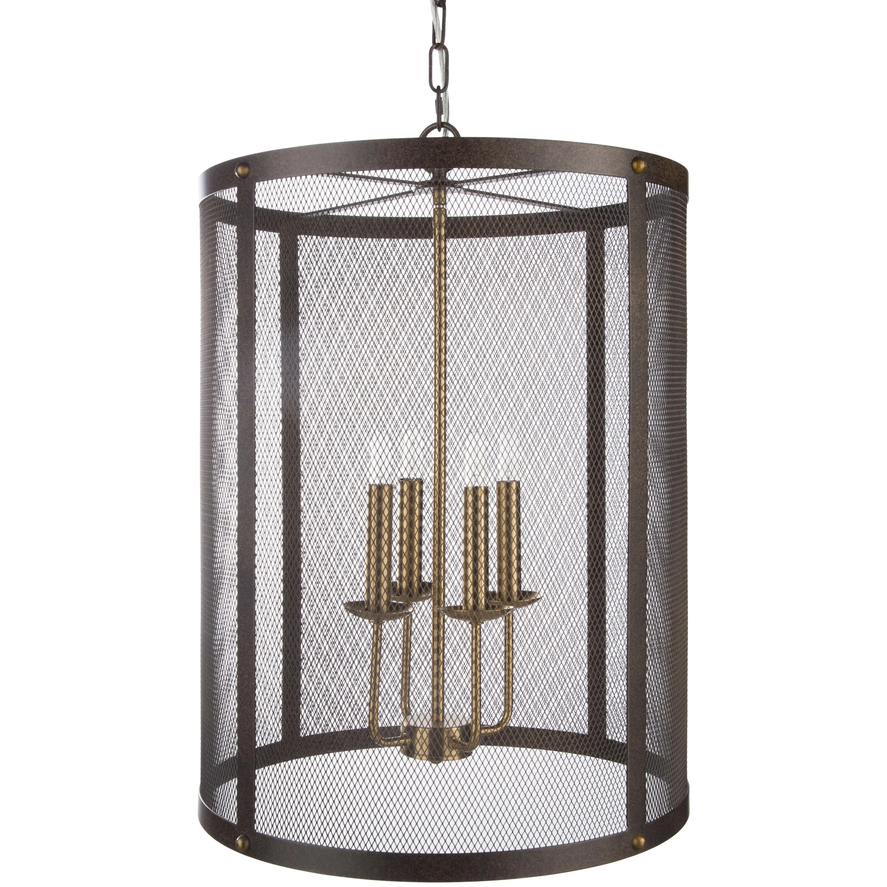 Surya Lombard Lom-002 19"L X 19"W X 26"H Ceiling Lighting