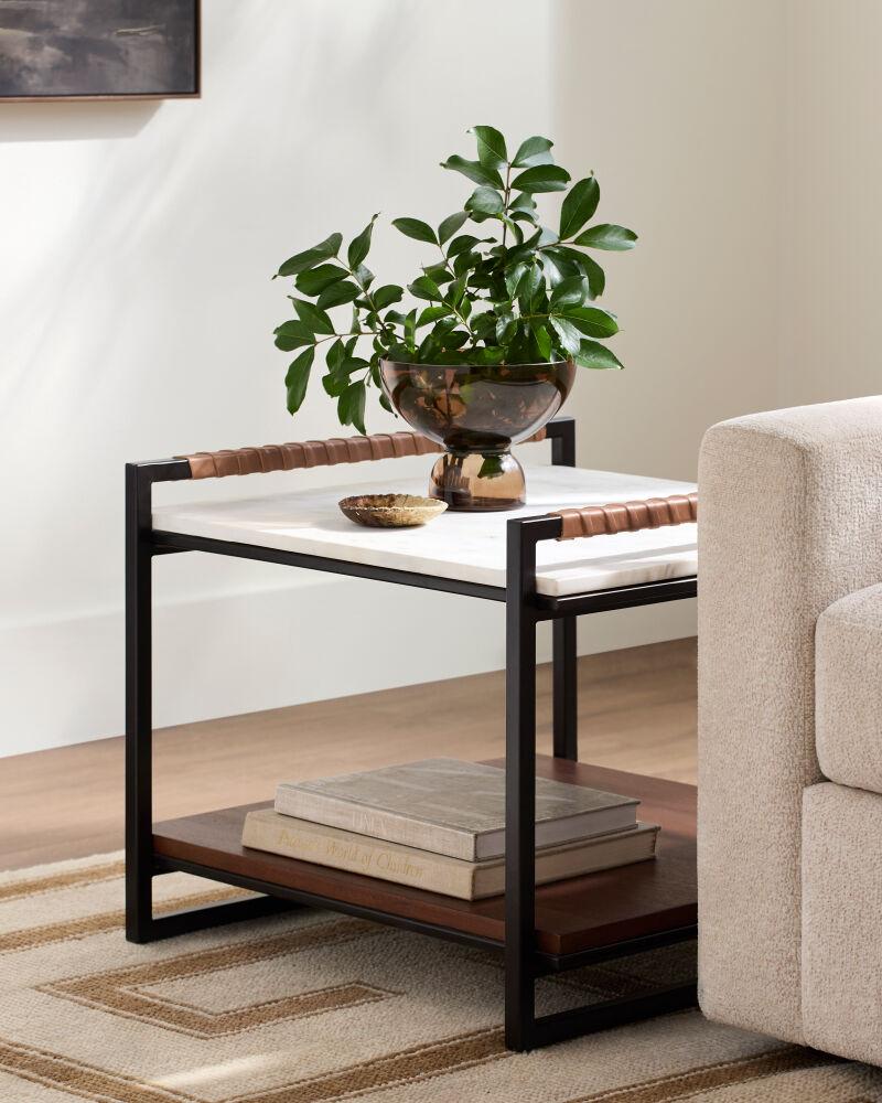 Surya Novelle Nvel-003 18"H X 24"W X 24"D Accent Table - Image 2