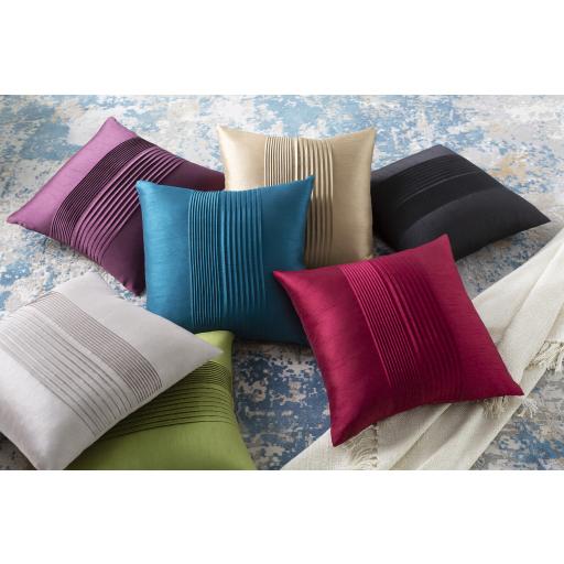 Surya Solid Pleated Hh-024 22"L X 22"W Pillow - Image 3