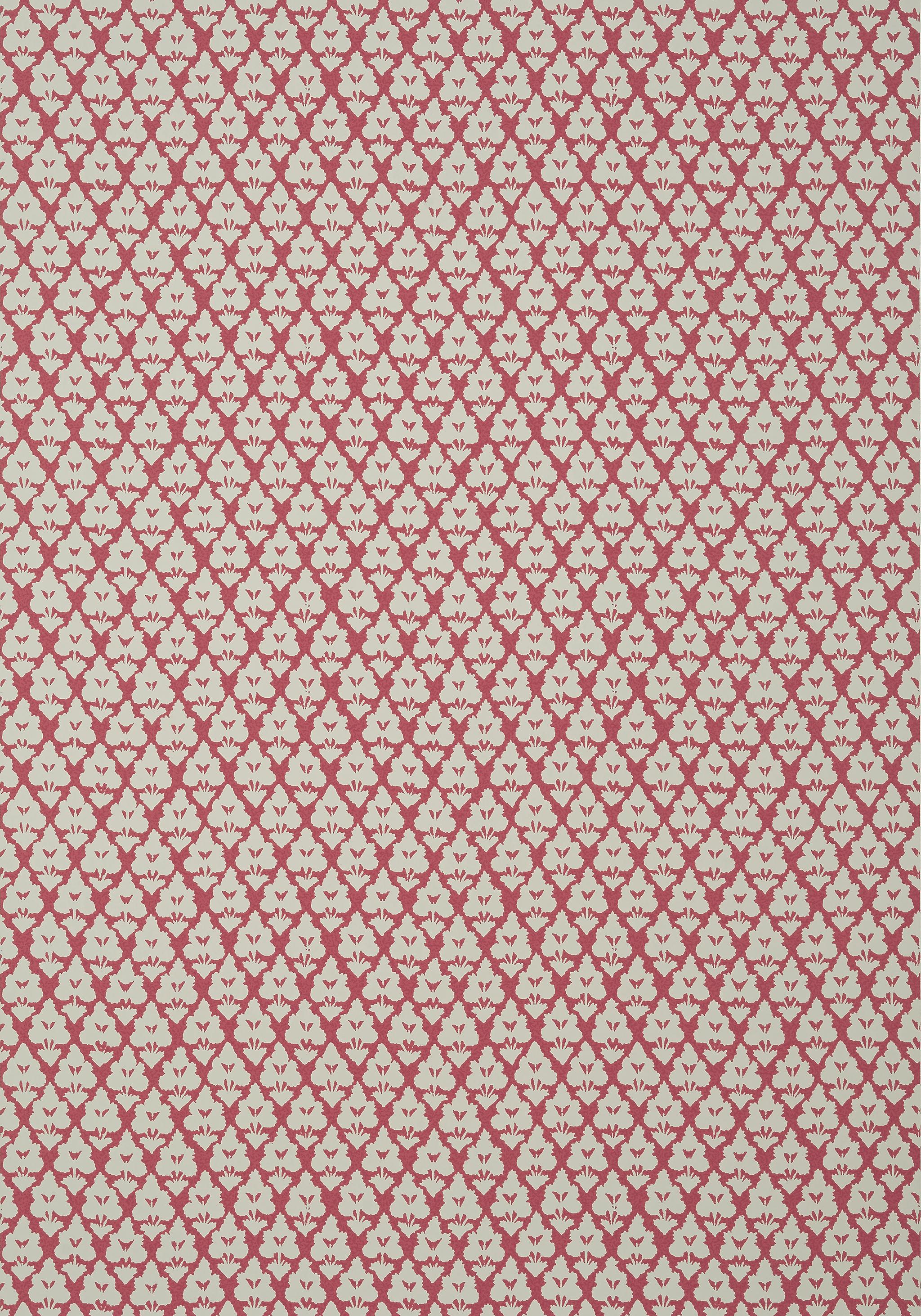 Thibaut Arboreta Cranberry Wallpaper