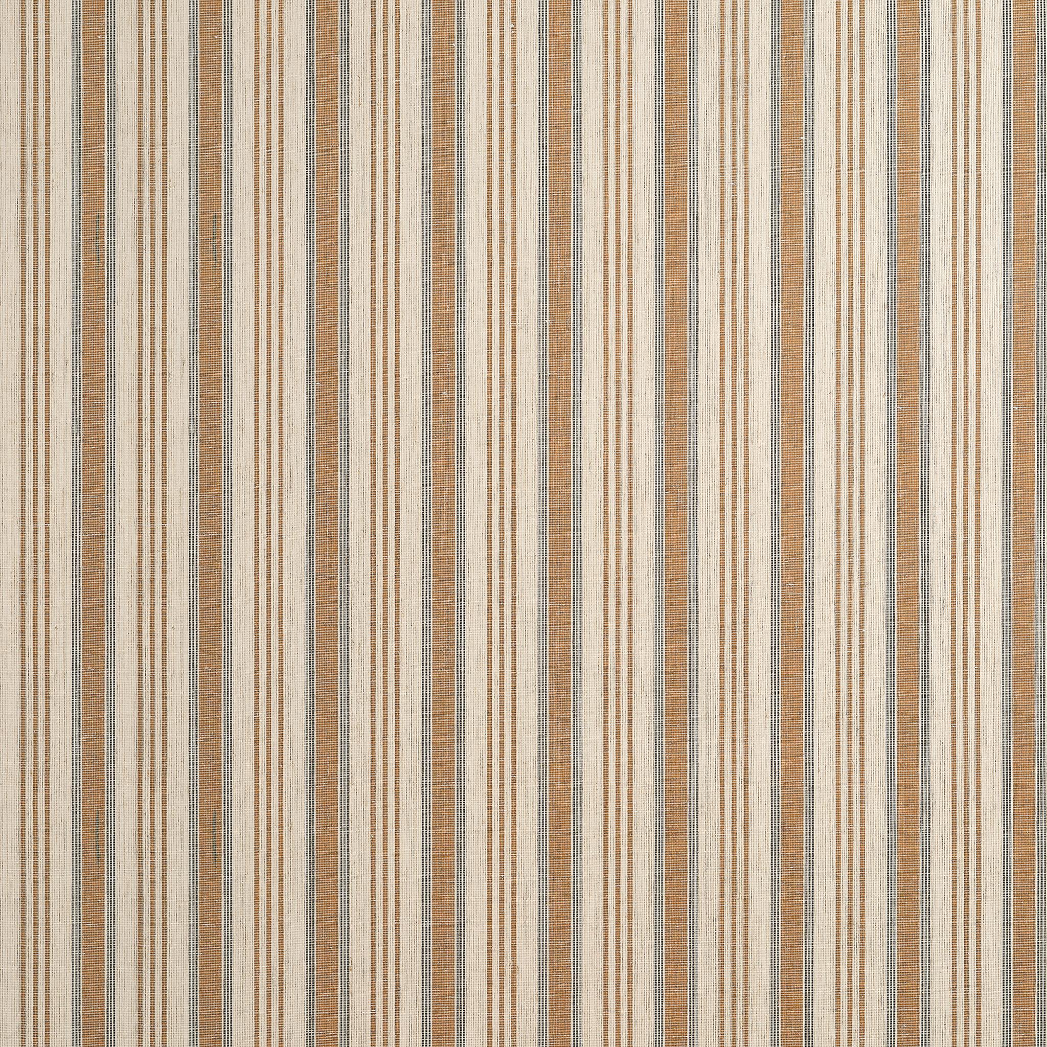 Thibaut Bennett Stripe Cognac Wallpaper