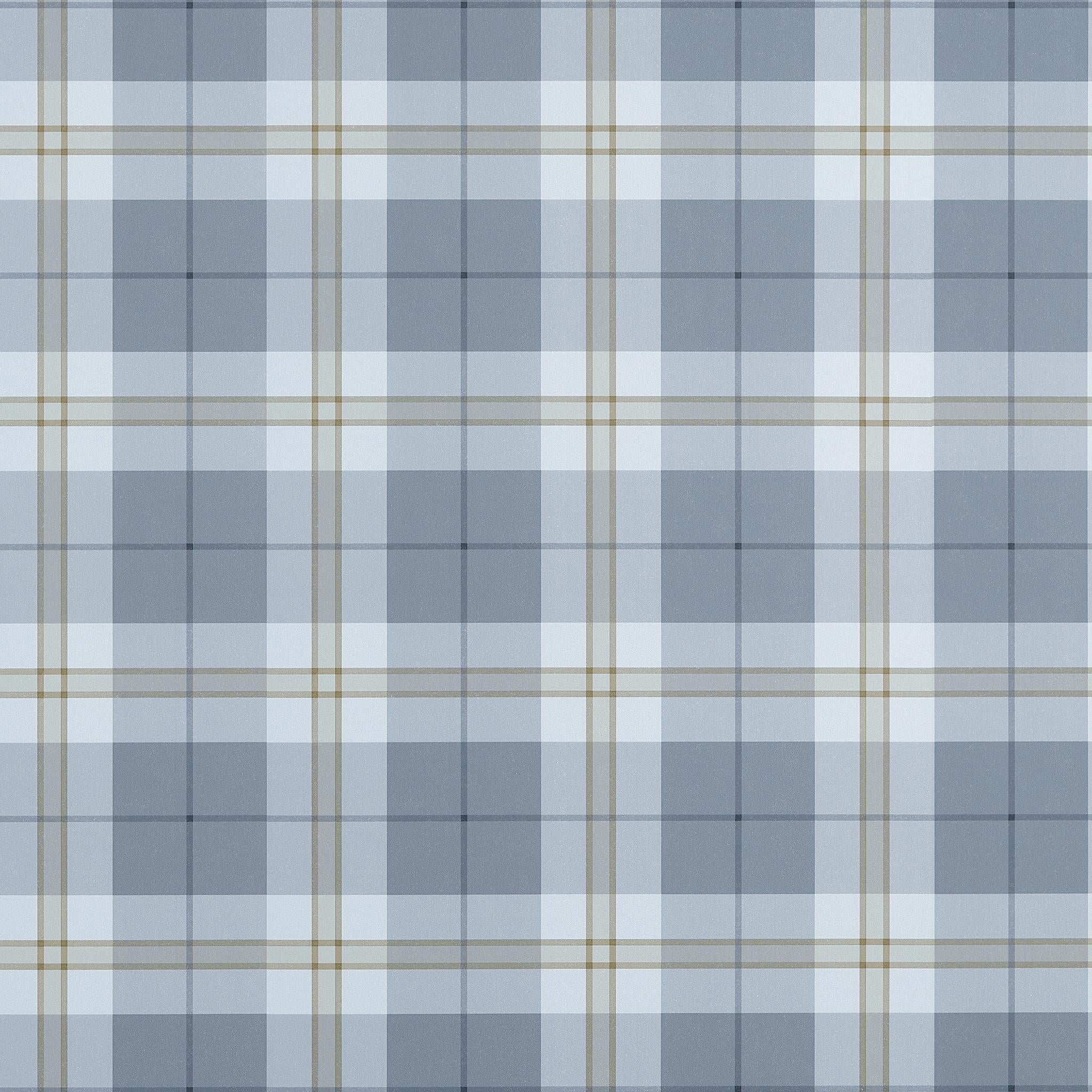 Thibaut Douglas Plaid Slate Wallpaper