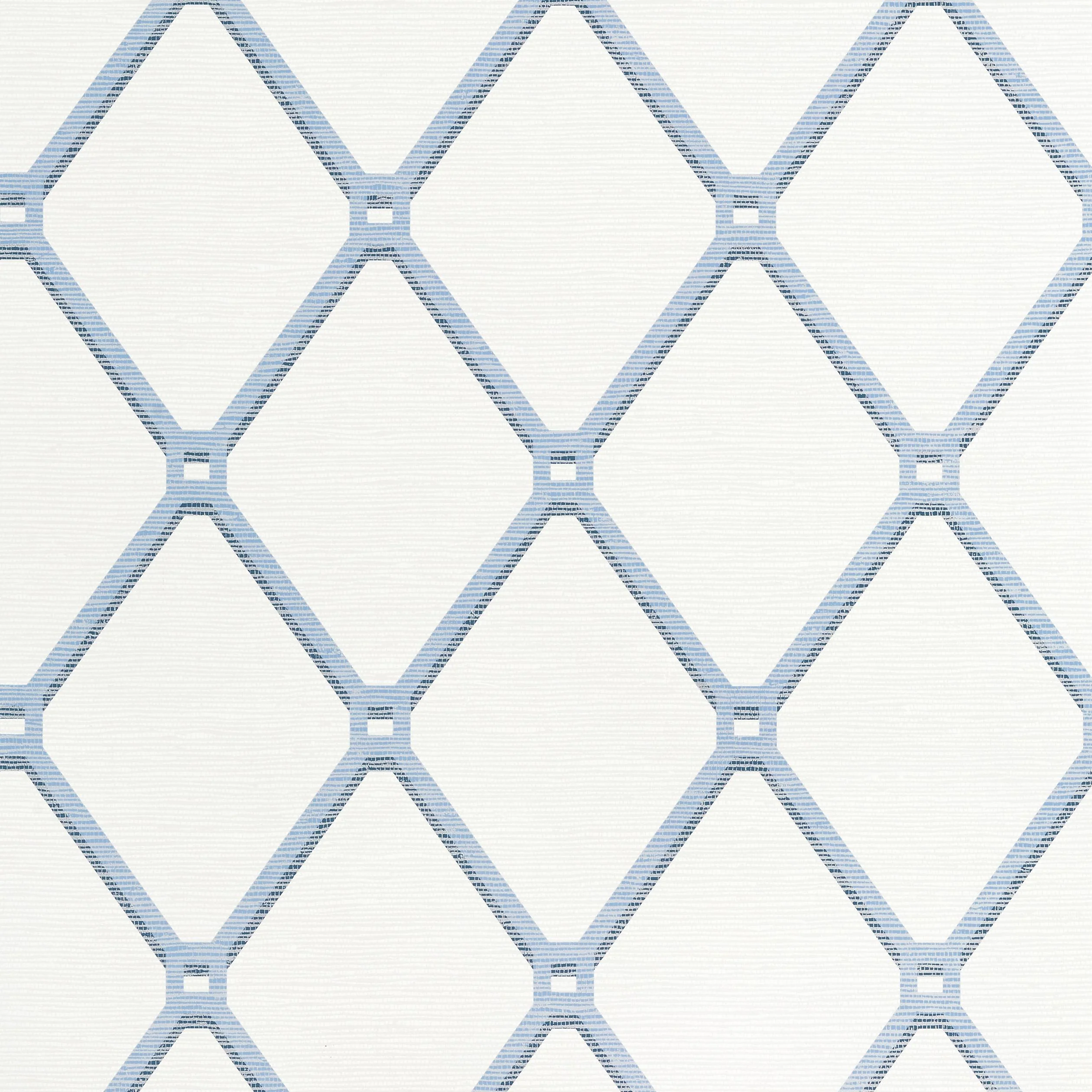 Thibaut Easom Trellis Blue Wallpaper