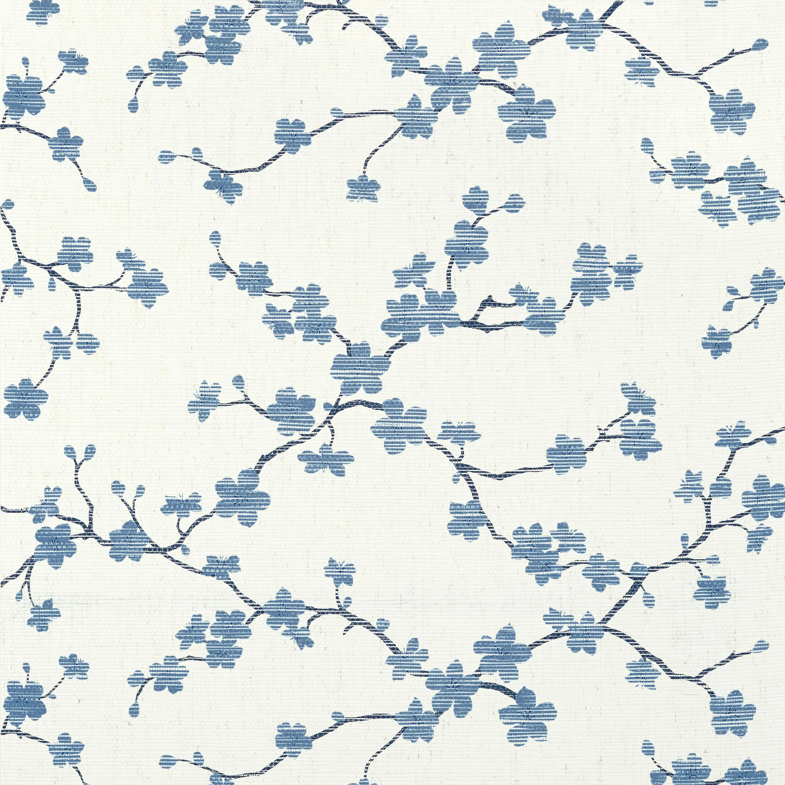 Thibaut Sakura Blue Wallpaper