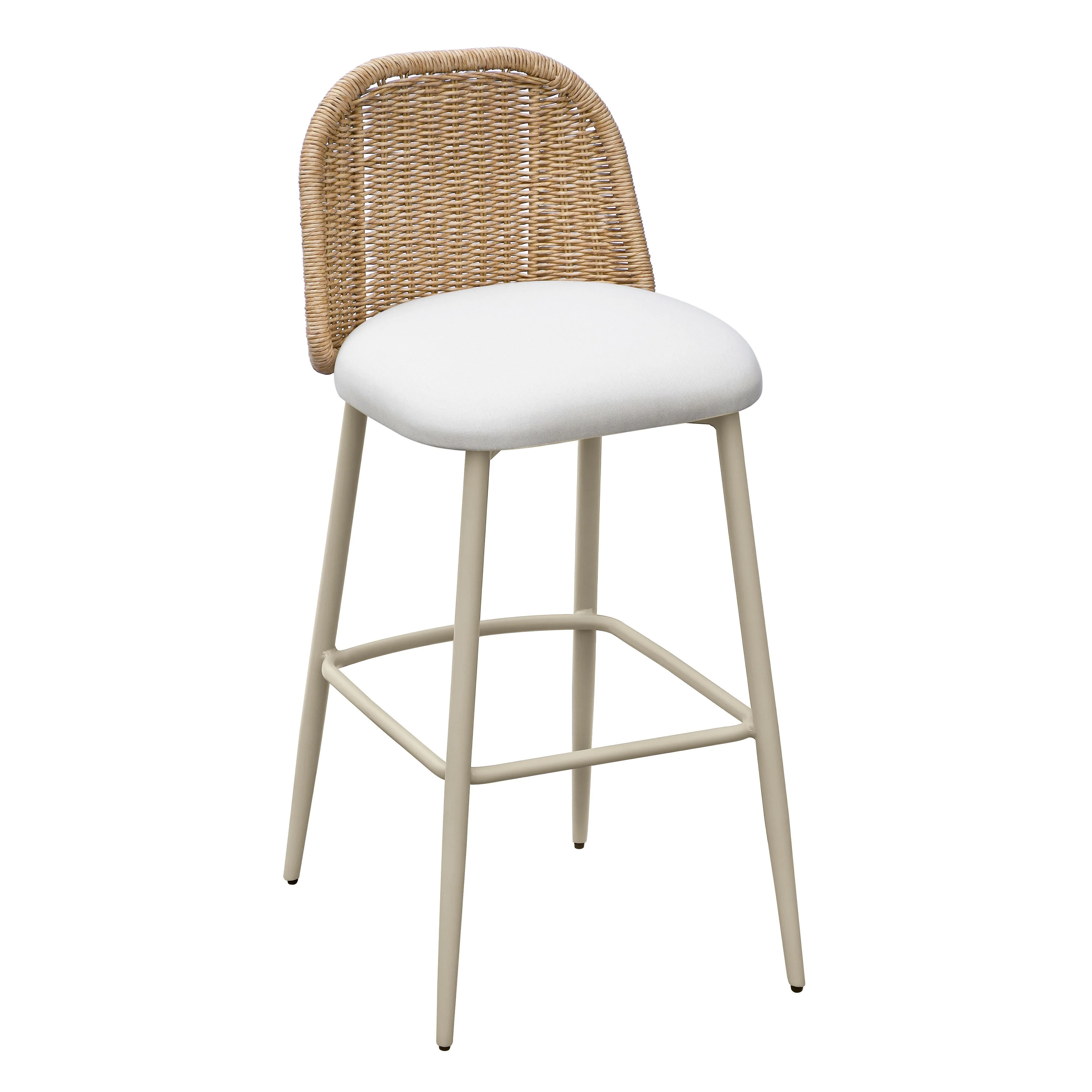 Tov Alexa Performance Fabric Outdoor Stool Bar Height