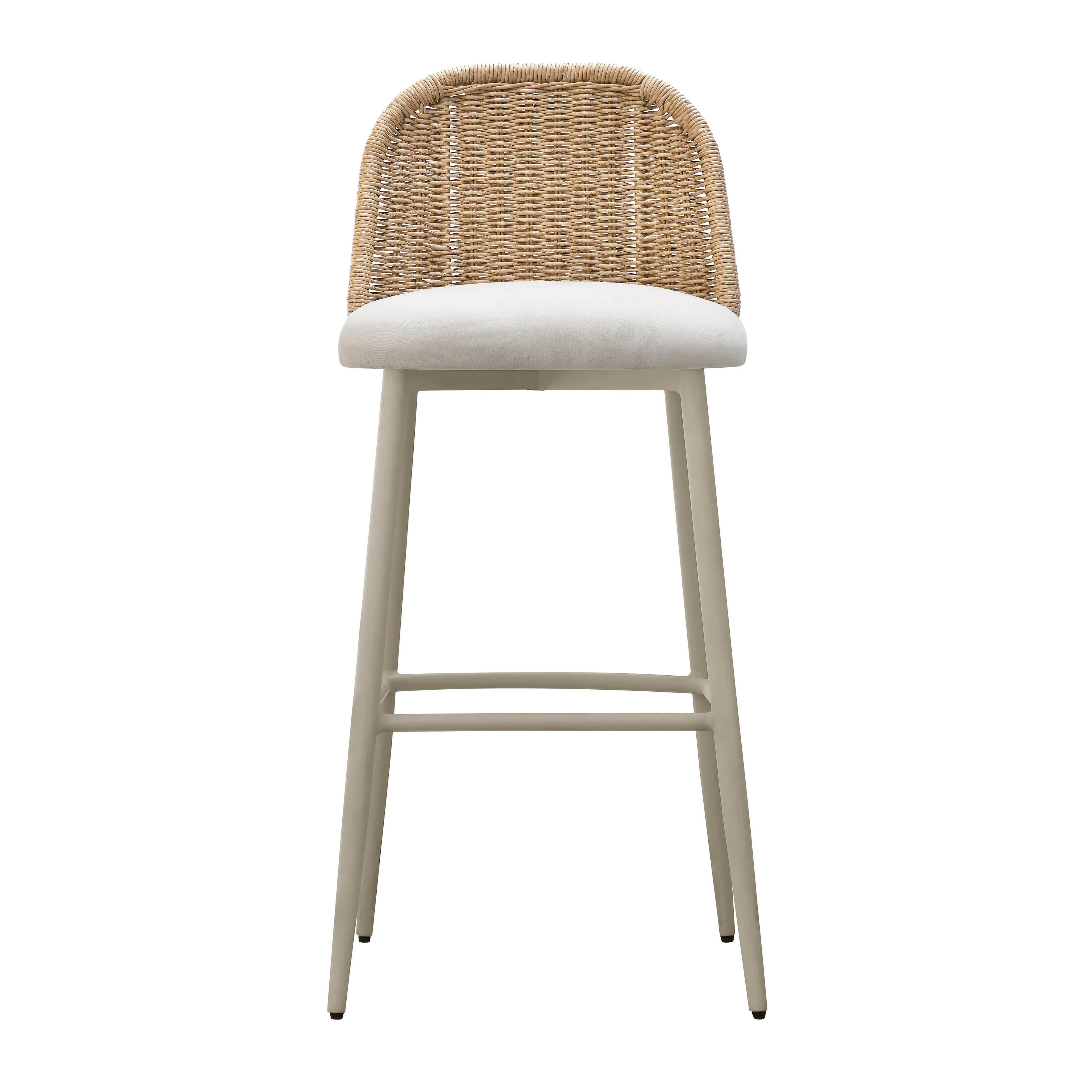 Tov Alexa Performance Fabric Outdoor Stool Bar Height - Image 4