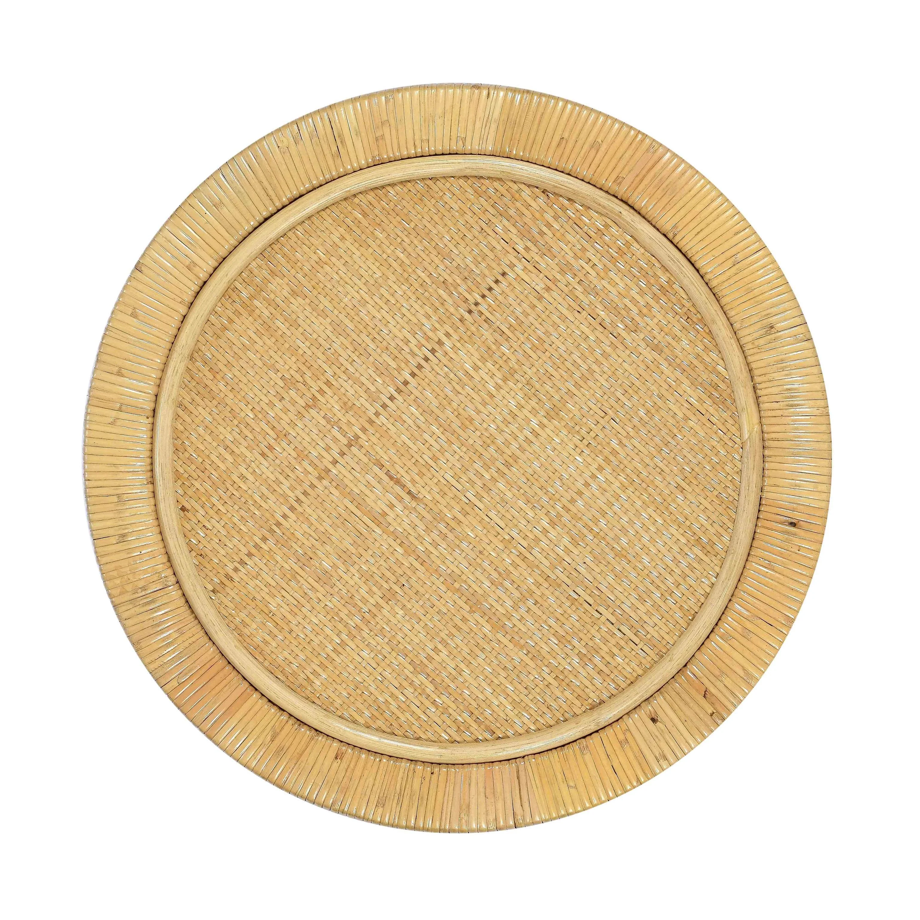 Tov Amara Natural Rattan Side Table - Image 3