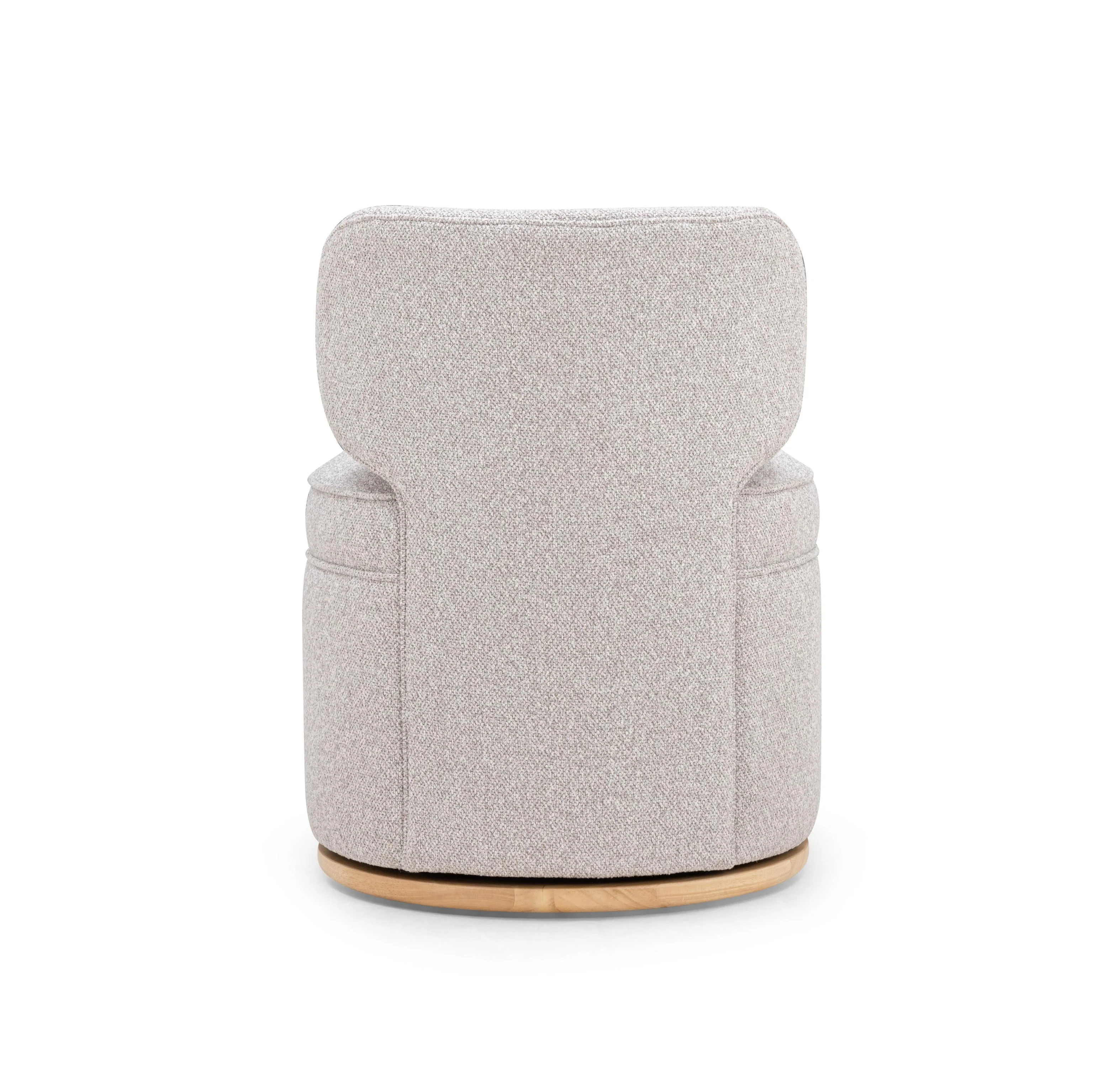 Tov Amaya Grey Textured Performance Fabric Swivel Desk Chair - Image 6