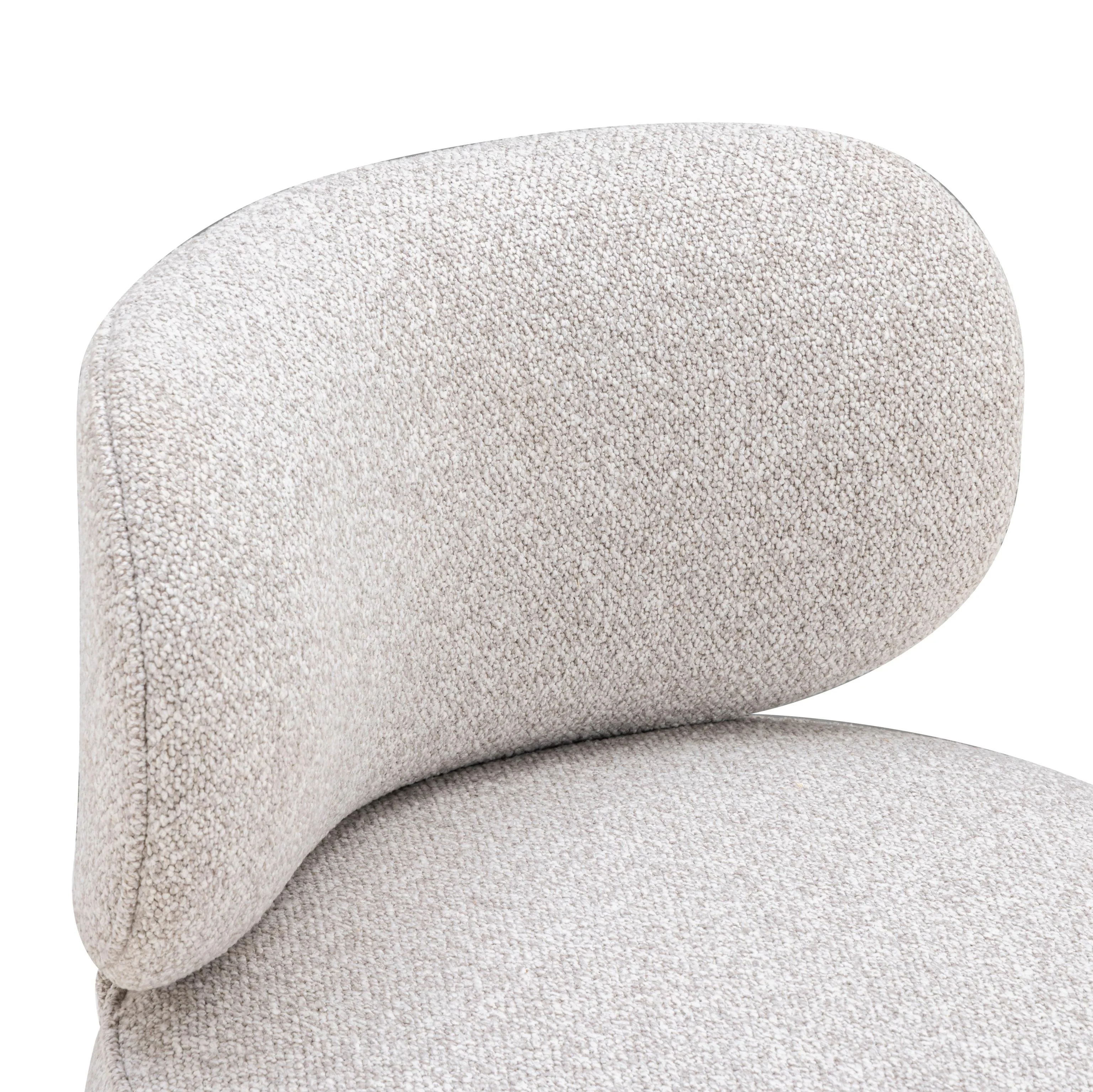 Tov Amaya Grey Textured Performance Fabric Swivel Desk Chair - Image 8